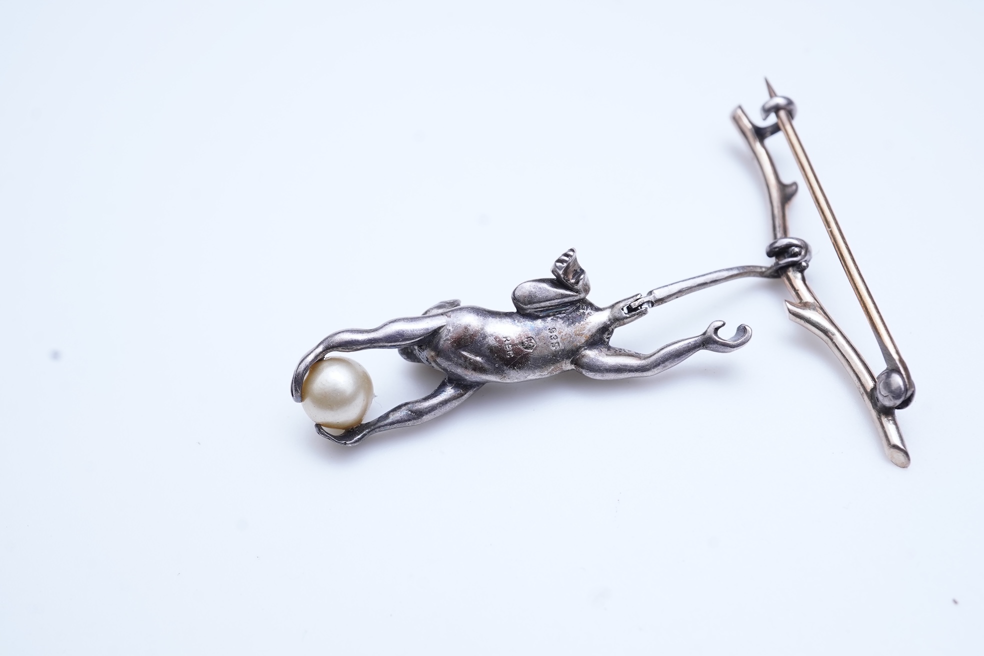 Knoll & Pregizer, a novelty paste brooch, Pforzheim, Germany, early 20th century
